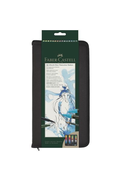 Faber Castell Комплект от 30 водоразтворими маркера Albrecht Durer 4 Liner Pi...
