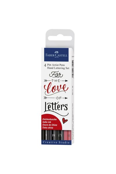 Faber Castell PITT ARTIST PEN CALLIGRAPHY SET 4 PCS FABER-CASTELL