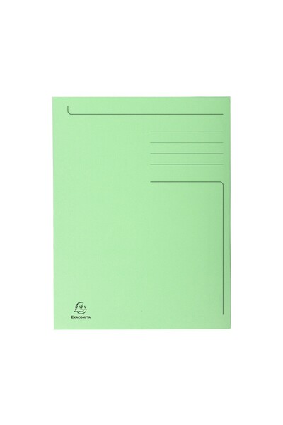 Exacompta Cardboard Folder Green Envelope