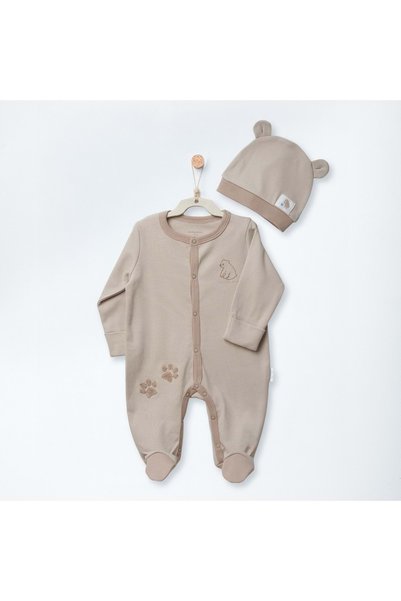 andywawa Boys' Baby Romper Set, BEIGE