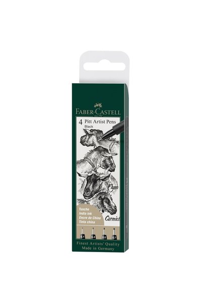 Faber Castell ΣΕΤ ΣΤΥΛΟΥΣ ΚΑΛΛΙΤΕΧΝΩΝ PITT 4 ΤΕΜΑΧΙΑ F,M,S,XS FABER-CASTELL