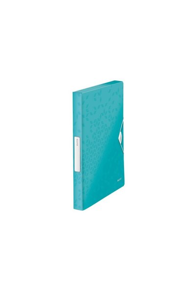 Leitz Plastic folder with gusset 30mm metallic turquoise WOW