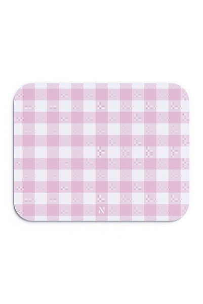 nilizma Pembe Ekose Pötikare Desenli Ergonomik Mouse Pad Kaymaz Taban Ev Ve O...