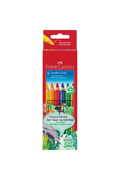 Faber Castell Faber-Castell 6-color jumbo grip colored pencils