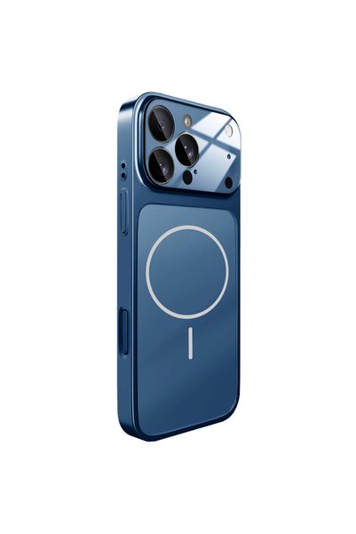 GrandMobile Husa pentru iPhone 16 Pro Max, Sticlă AG Mată, MagSafe, Subțire, ...