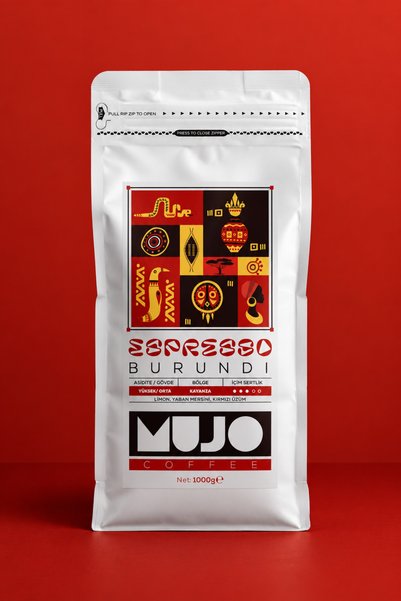 Mujo Coffee قهوة إسبريسو بوروندي حبوب كاملة 1 كجم