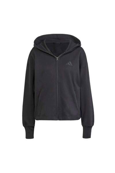 adidas Women's Casual Jacket All SZN French Terry Loose Full-Zip Hoodie JJ1251
