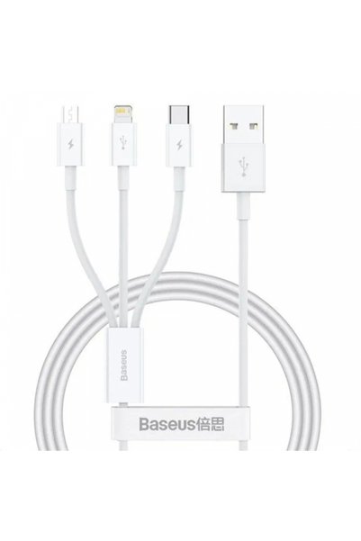 Baseus Cablu de date (P10377705213-00), Încărcare rapidă, USB la USB-C, Light...