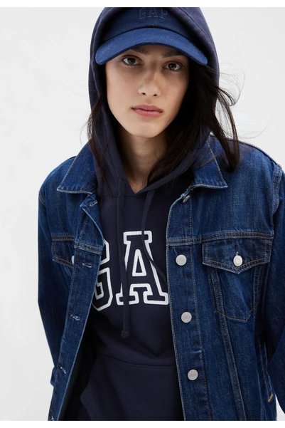 GAP V-Gap Heritage Po HD - 463506006 Women's Hooded Sweatshirt, NAVY