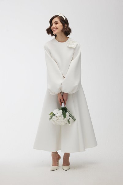Manuka Piecewise Fluffy Skirt Ecru