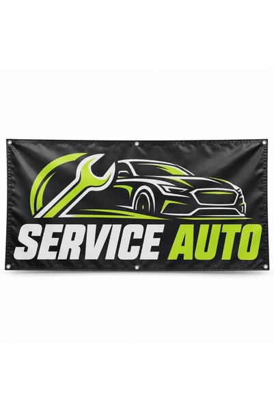 ShopPrint Banner service auto – model contrast, 200x100 cm, frontlit cu tiv ș...