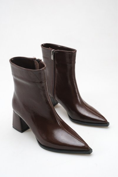 VİYANAAYAKKABI Women's Boots Pointed Toe 7cm Thick Heel Boots