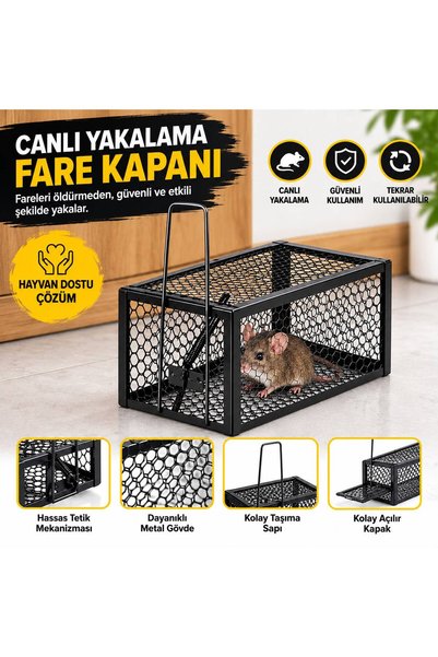 diğerr1 METAL FARE KAFESİ YAYLI METAL FARE TUZAĞI