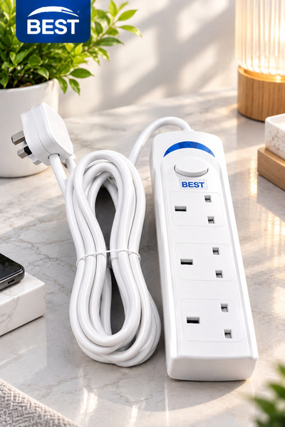 Generic 3-Outlet Power Strip with 5-Meter Cord