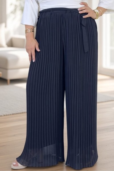 yagmurberen FUSTĂ-PANTALON DIN ȘIFON CU TALIE ELASTICĂ, DETALIU CORDON LA TAL...