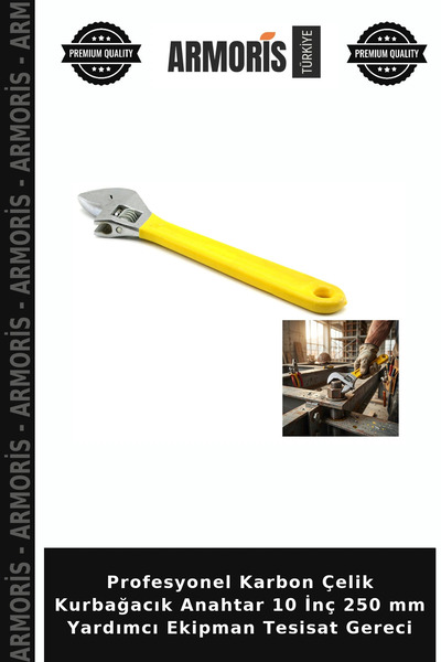Generic Brand Professional Carbon Steel Frog-Style Wrench, 10 Inches (250 mm)...