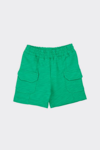 Panço Baby Boy Green Knitted Shorts