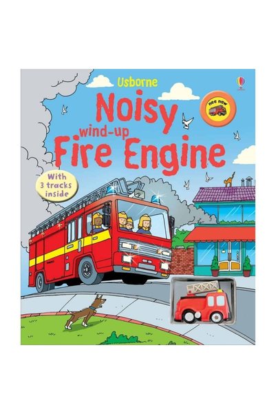 Usborne Carte mecanică, NOISY WIND-UP FIRE ENGINE