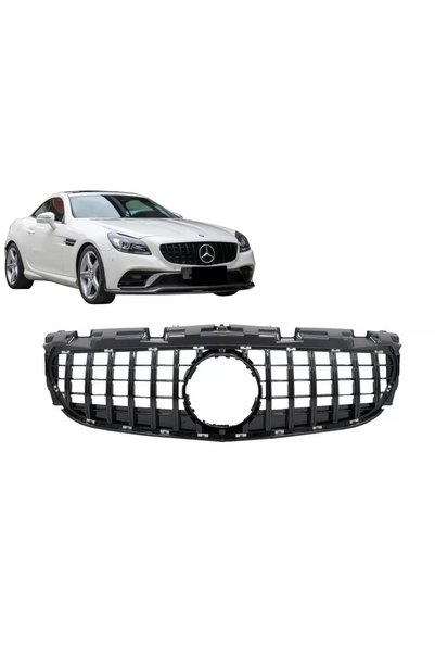 tuningset Grilă centrală compatibilă cu Mercedes SLC-Class R172 Facelift 2016...