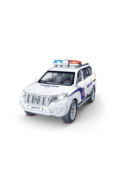 Choice1 WHITE 1:32 Scale Models Toys Police Cars Alloy Door Opened Miniature ...