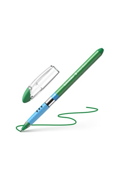 SCHNEIDER Slider Basic XB pen, rubber grip, 1.4mm tip - green writing
