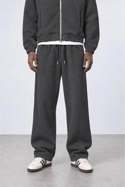Respire Pantaloni de trening Panda Baggy pentru bărbați, cu detalii buzunare,...