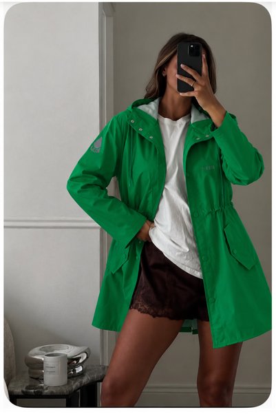 T Rain Pelernă de ploaie pentru femei Stay Dry Green