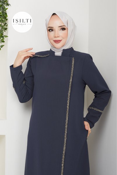 Butik Ferace din safir cu pietre (gri)