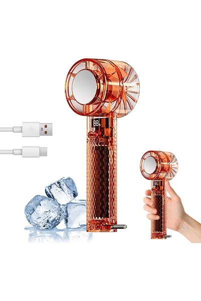 Generic Turbo Portable Handheld Fan,Type-C Rechargeable Personal Handheld Fan...