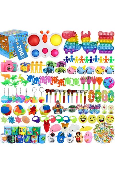 Generic 206 Pcs Party Favors Gifts for Kids 3+, Pop Fidget Toys for Kids Adul...