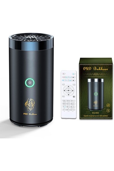 Generic Electric Bakhoor Burner with Quran Speaker, Remote Control Arabic Aro...
