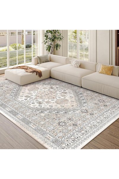 Generic Boho Area Rugs, Ultra-Thin Washble Rug, Bohemian Vintage Carpet, Anti...