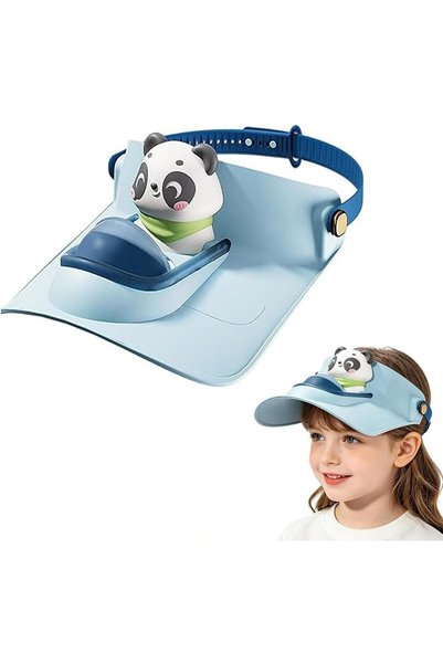 Generic Kids Sun Visor Hat with Fan, Rechargeable Cooling Cap with 3 Speed Ai...