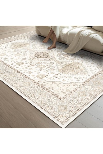 Generic Anti-slip Persian Carpets160x230cm, Beige Bedroom Home Decor Soft Are...