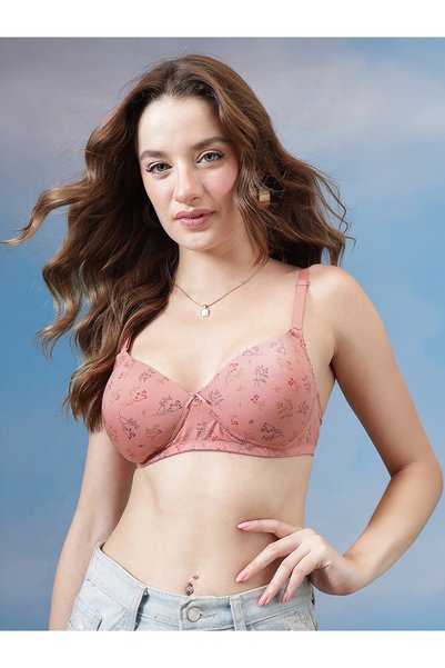 Clovia By Styli حمالة صدر تي شيرت مطبوعة متعددة الاستخدامات، مبطنة، بدون أسلا...