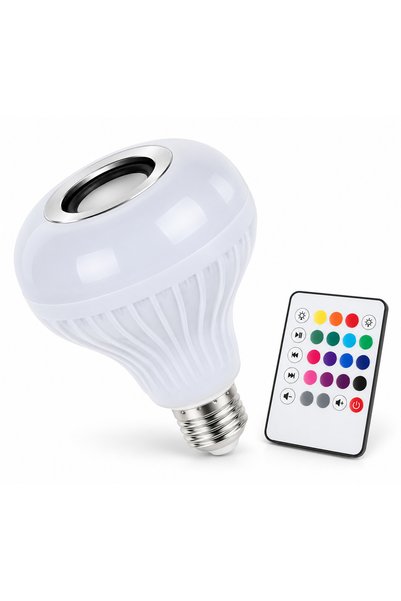 Generic Brand Bec LED cu Difuzor Bluetooth 3.0 și Telecomandă, Putere 12 W, L...