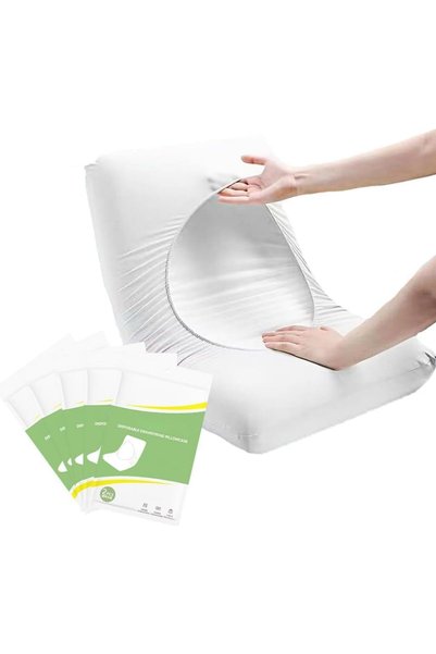 Generic Disposable pillow cover, 10 Pack non-woven pillow cases, individually...