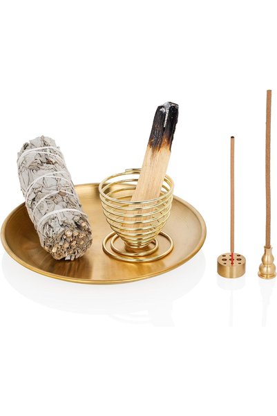 Generic 5 in 1 Incense Burner, Palo Santo Holder, Sage Holder, Incense Holder...