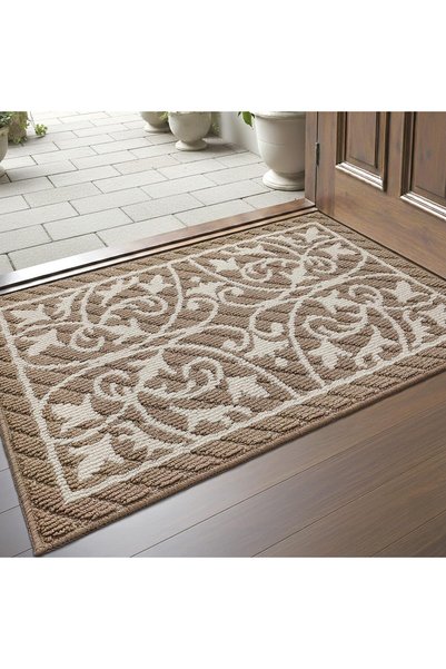Generic Door Mat for Home Entrance 50x80 cm, Non Slip Indoor Mats, Brown