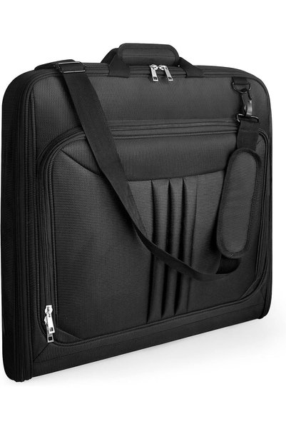 Generic Garment Bags, Large Suit Travel Bag with Pockets & Shoulder Strap for...