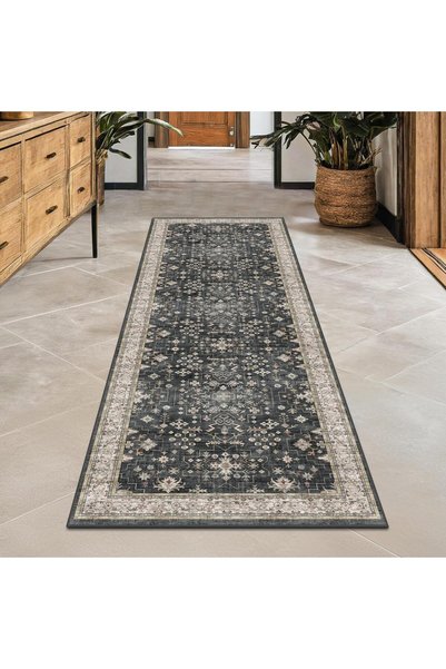 Generic Runner Rug, Washable Hallway Runner Rugs, Non-Slip Low-Pile Soft Kitc...