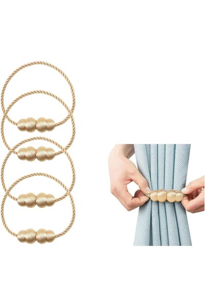 Generic 4 Pcs Strong Magnetic Curtain Tiebacks, Decorative Tie Backs,Outdoor ...