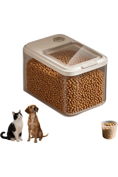 Generic Pet Food Storage Container, 2025 High-Capacity Airtight Dog & Cat Foo...