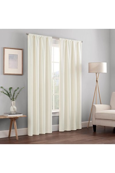 Generic Kendall Modern Blackout Thermal Rod Pocket Window Curtain for Bedroom...