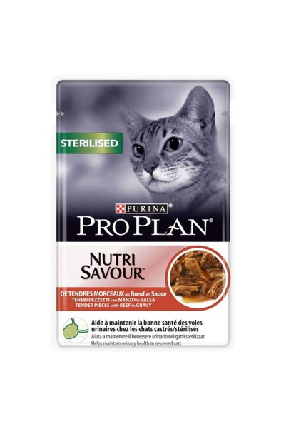 Pro Plan Set de 26 bucăți Hrană umedă pentru pisici Nutrisavour Sterilizată, ...