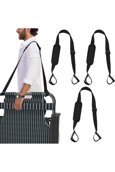 Generic Adjustable Carry Straps for Beach Chair, Camping Picnic, 115-190 cm l...