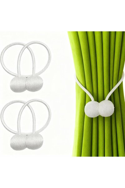 Generic 2-Piece Magnetic Curtain Tiebacks, Strong Curtain Tiebacks, Magnetic ...