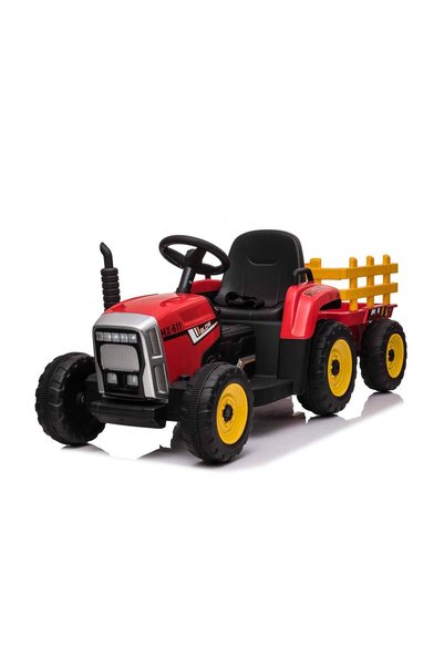 TEA Sports Tractor electric pentru copii cu remorca Workers Truck (MX-611) Rosu