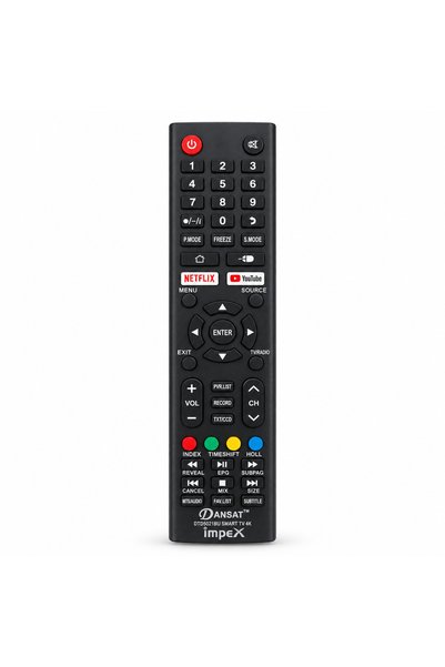 BURAQ جهاز تحكم عن بعد ذكي للتلفزيون الذكي Dansat DTD5021BU مع أزرار Netflix ...