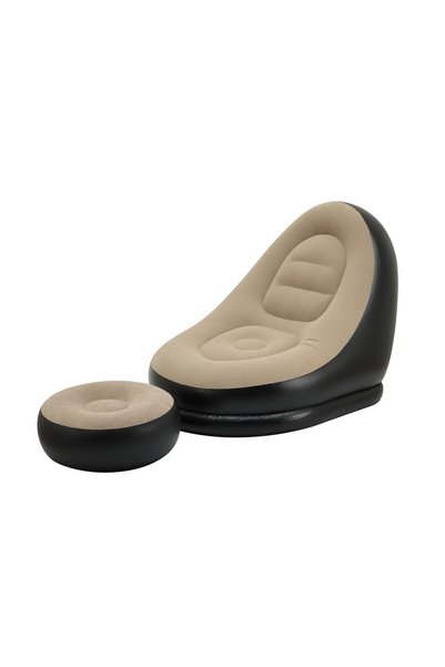 Lawazim Inflatable Lounge Chair - 116x98x83cm - Folding Inflatable Sofa with ...